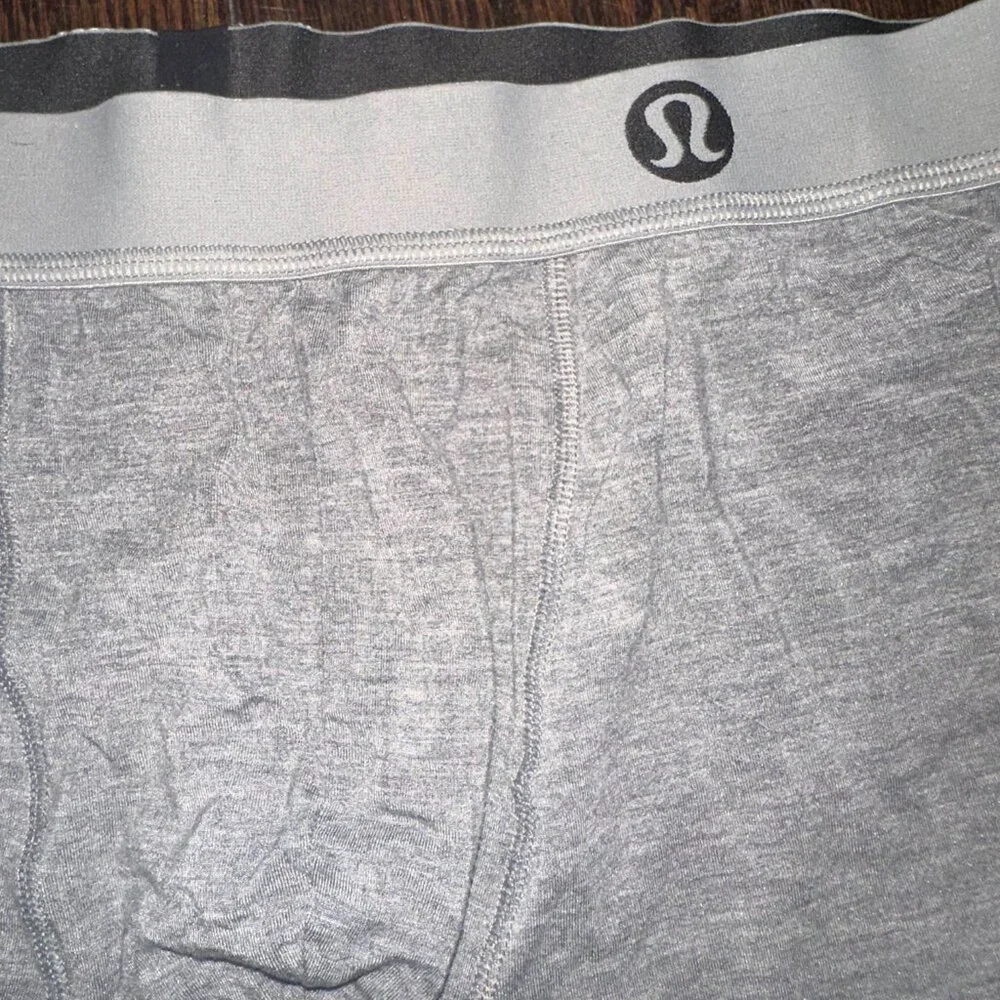 Lululemon Men’s Gray Boxer Briefs  Athletic Underwear